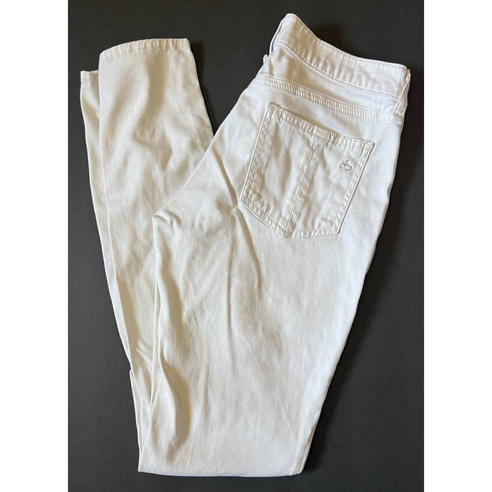 Rag & Bone - Women's White Skinny Stretch Denim Pants‎ - Size 26x30